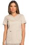 Clearance Women's Mock Wrap Solid Scrub Top, , large