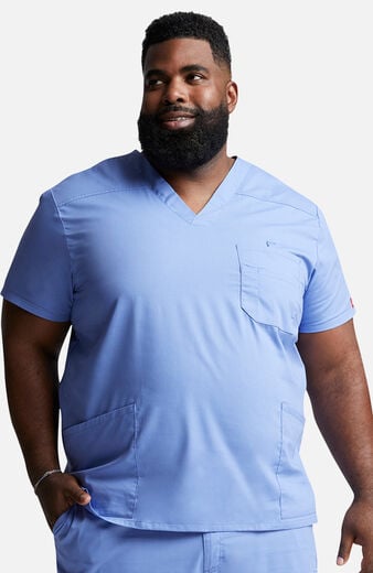 Men's 4-Pocket V-Neck Scrub Top Men's 4-Pocket V-Neck Scrub Top