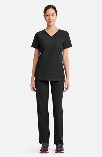 Dynamix By Dickies Women's V-Neck Solid Scrub Top Dynamix By Dickies Women's V-Neck Solid Scrub Top
