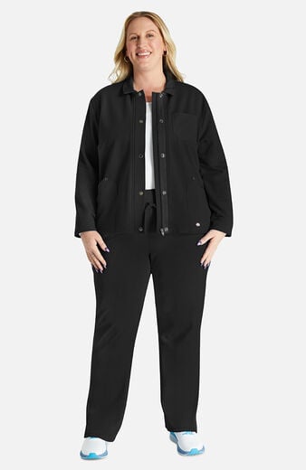Women's Zip Front Fleece Scrub Jacket Women's Zip Front Fleece Scrub Jacket