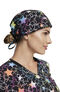 Unisex Star Spectrum Print Scrub Hat, , large