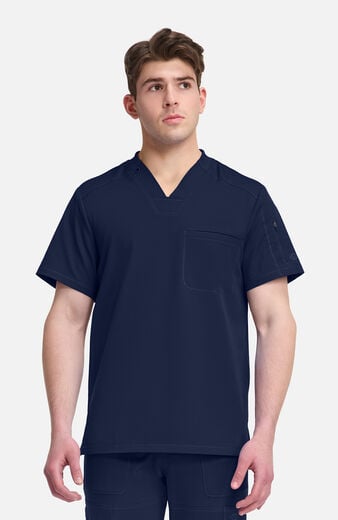 Dynamix by Dickies Men's V-Neck Solid Scrub Top Dynamix by Dickies Men's V-Neck Solid Scrub Top