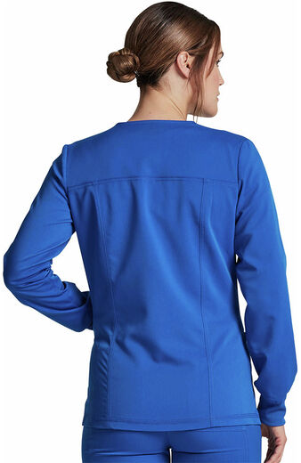 Clearance Women's Snap Front Solid Scrub Jacket