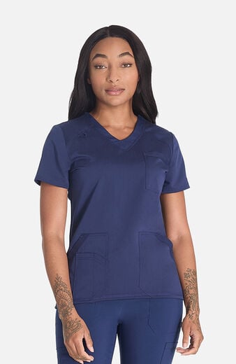 Women's V-Neck Solid Scrub Top Women's V-Neck Solid Scrub Top