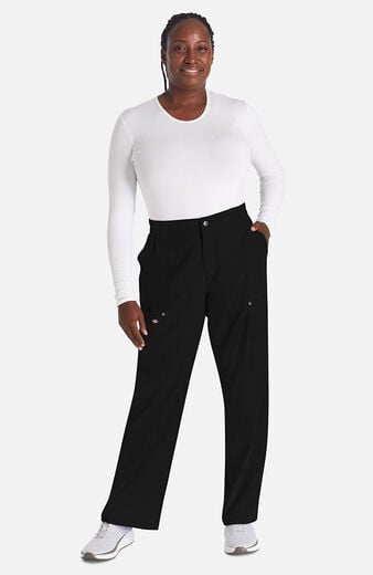 Women's Zip Fly Wide Leg Cargo Scrub Pant Women's Zip Fly Wide Leg Cargo Scrub Pant
