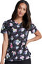 Clearance Women's Light Bright Blooms Print Scrub Top, , large