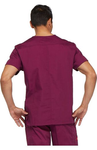 EDS Signature by Dickies Men's V-Neck Solid Scrub Top