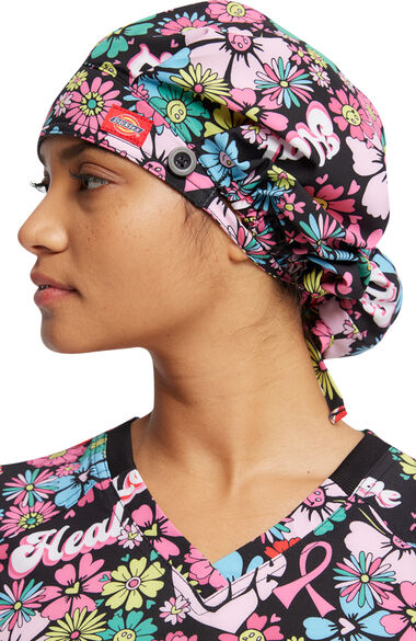 Women's Bouffant Love Hope Heal Print Scrub Hat, , large