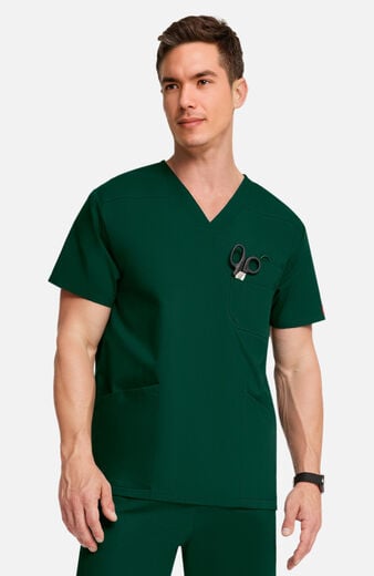 Men's 4-Pocket V-Neck Scrub Top Men's 4-Pocket V-Neck Scrub Top