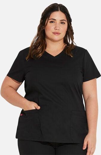 Women's 5-Pocket Shaped V-Neck Scrub Top Women's 5-Pocket Shaped V-Neck Scrub Top