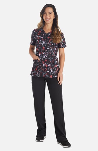 Women's Drizzle Daze Print Scrub Top Women's Drizzle Daze Print Scrub Top