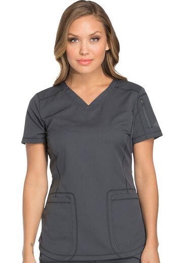 Dynamix By Dickies Women's V-Neck Solid Scrub Top