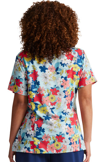 Clearance EDS Signature by Dickies Women's Blooms So Retro Print Scrub Top