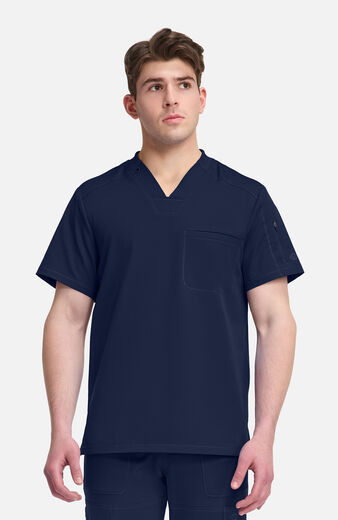 Dynamix by Dickies Men's V-Neck Solid Scrub Top Dynamix by Dickies Men's V-Neck Solid Scrub Top