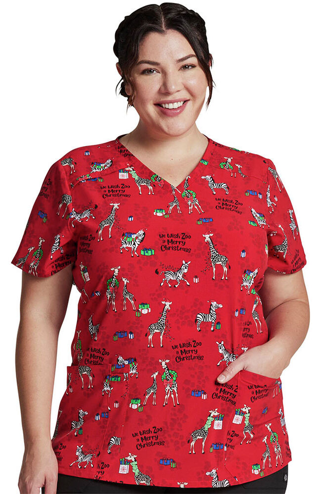 Clearance EDS Signature by Dickies Women s Wish Zoo A Merry