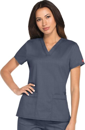 Advance by Dickies Women's 2 Pocket Solid Scrub Top