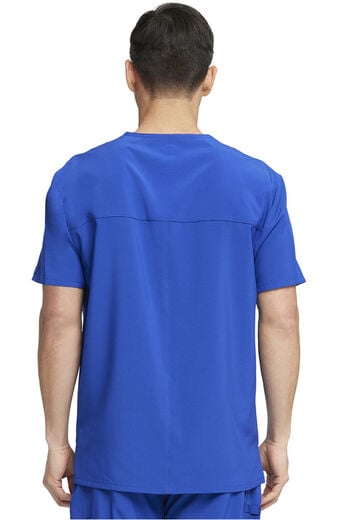 Men's V-Neck Utility Solid Scrub Top Men's V-Neck Utility Solid Scrub Top