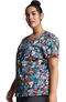 Clearance Women's Pawsitive Vibes Print Scrub Top, , large