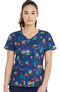 Clearance Women's Cozy Vibes Print Scrub Top, , large