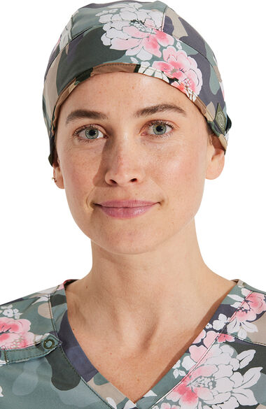 Women's Camo's Abloom Print Scrub Hat, , large
