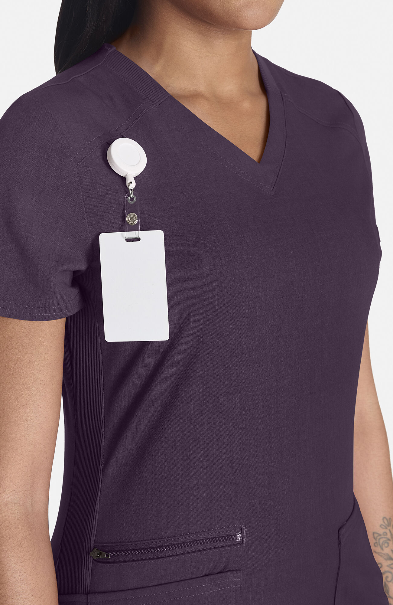 Women's 5-Pocket V-Neck Scrub Top