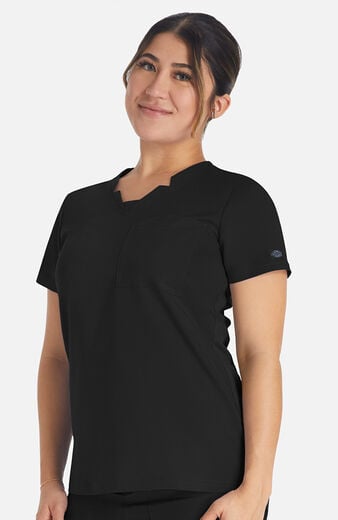 Women's Notched V-Neck Scrub Top Women's Notched V-Neck Scrub Top