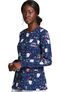 Clearance Women's Snap Front Flossed In Space Print Scrub Jacket, , large