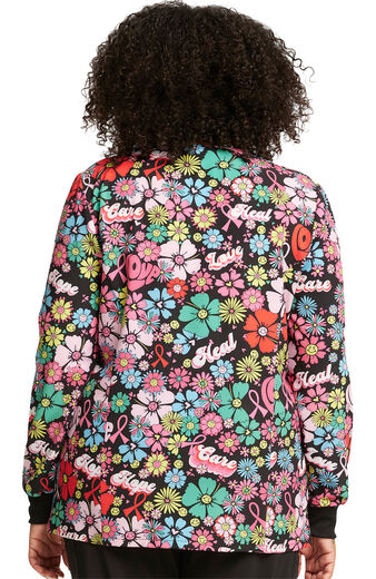 Clearance EDS Signature by Dickies Women's Snap Front Flossed In Space  Print Scrub Jacket