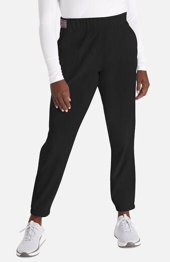 Women's Logo Waistband 5-Pocket Jogger Scrub Pant Women's Logo Waistband 5-Pocket Jogger Scrub Pant