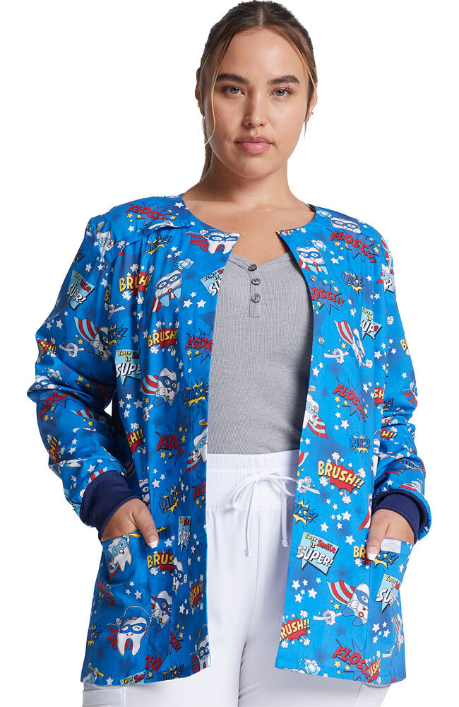 Patterned cheap scrub jackets