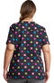 Clearance Women's V-Neck Dot's Poppin' Print Scrub Top, , large