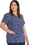 Women's Round Of A Paisley Print Scrub Top, , large