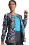 Clearance Women's Pawsitive Vibes Print Scrub Jacket, , large