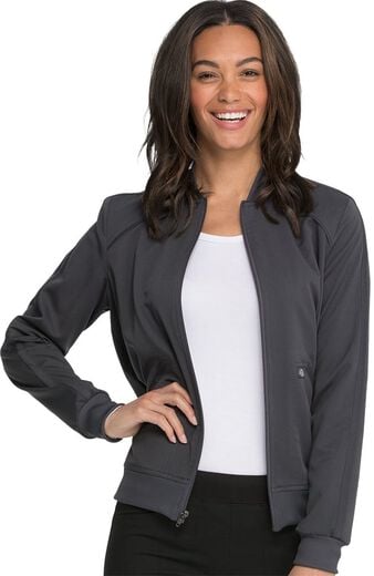 Women's Zip Front Solid Scrub Jacket Women's Zip Front Solid Scrub Jacket