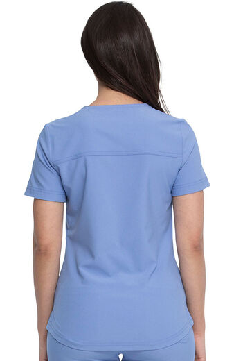 Clearance Retro by Dickies Women's Mock Wrap Solid Scrub Top