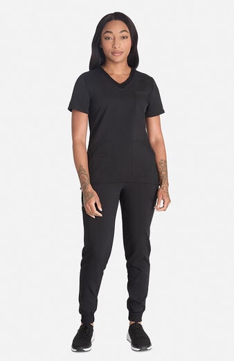 Women's V-Neck Solid Scrub Top Women's V-Neck Solid Scrub Top