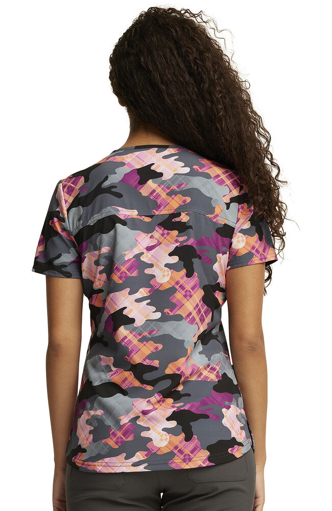 Plaid scrub top hotsell