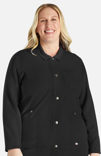 Women's Zip Front Fleece Scrub Jacket Women's Zip Front Fleece Scrub Jacket