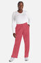 Women's Mid Rise Zip Fly Cargo Scrub Pant, , large