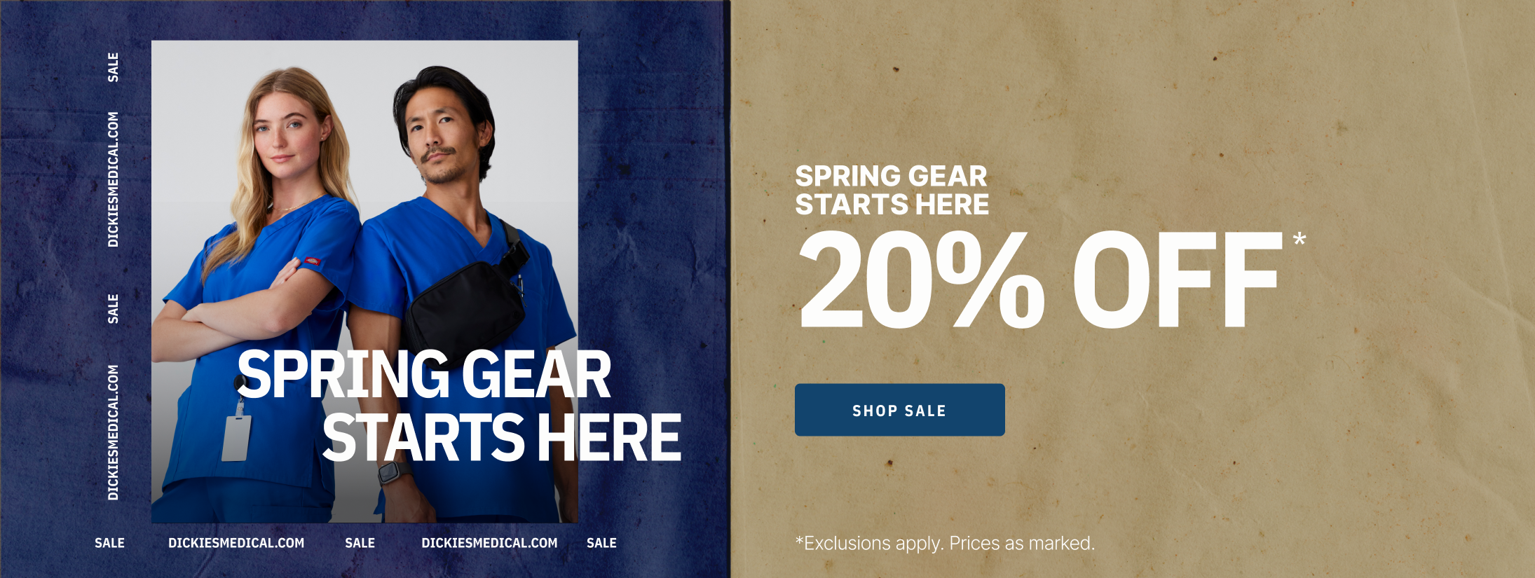 Spring Gear Starts Here: 20% Off* Shop Sale. *Exclusions apply. Prices as marked.