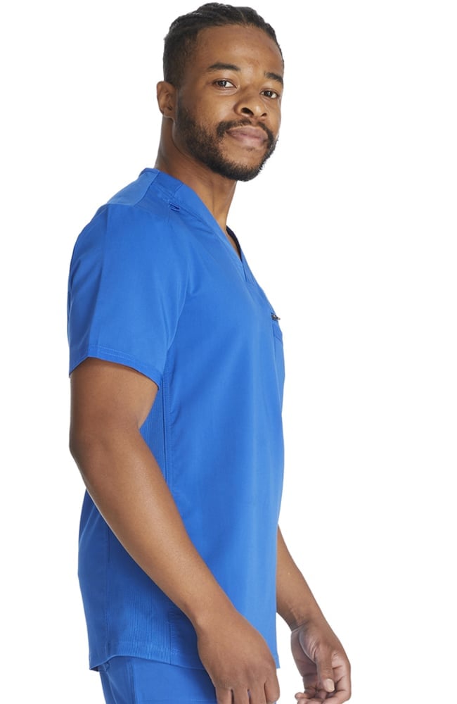 トップス d.i.a Men's Zip Chest Pocket V-Neck Scrub Top | Dickies