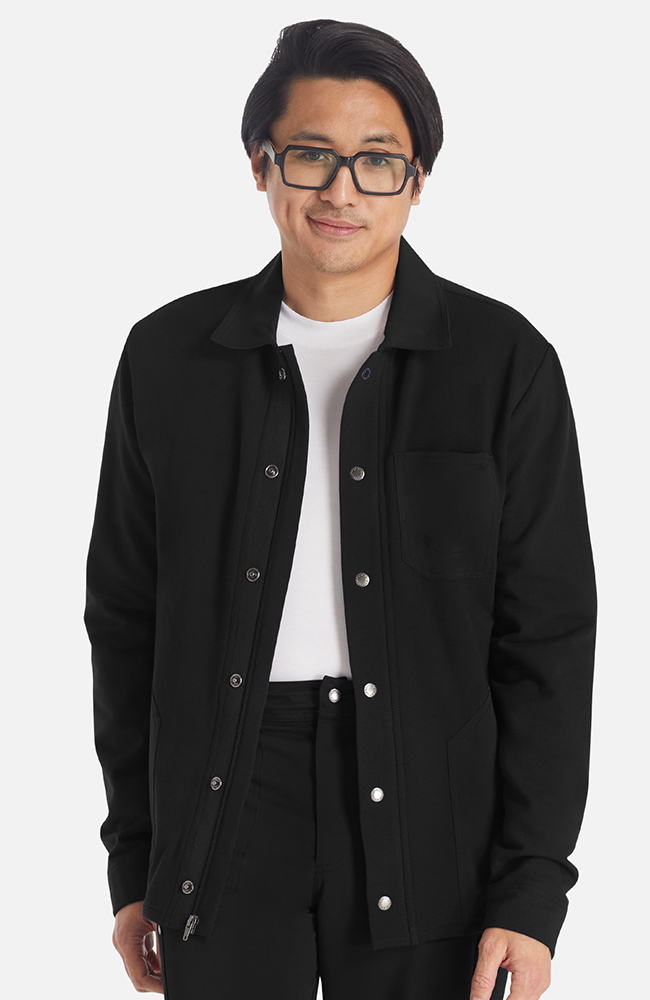 Men's Zip Front Fleece Scrub Jacket | Dickies Medical