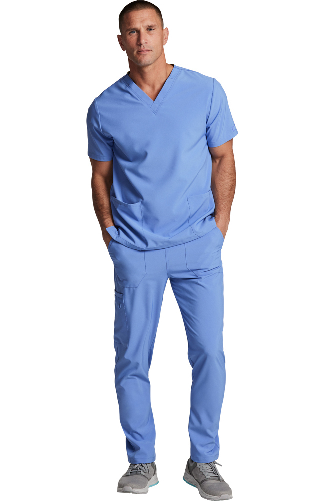 Unisex Scrub Set: V-Neck Solid Top & Tapered Leg Pant | Dickies Medical