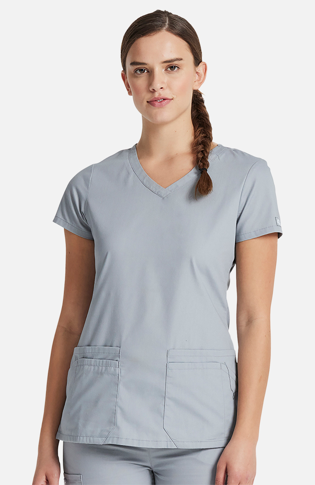 トップス nigico Women's 5-Pocket Shaped V-Neck Scrub Top | Dickies