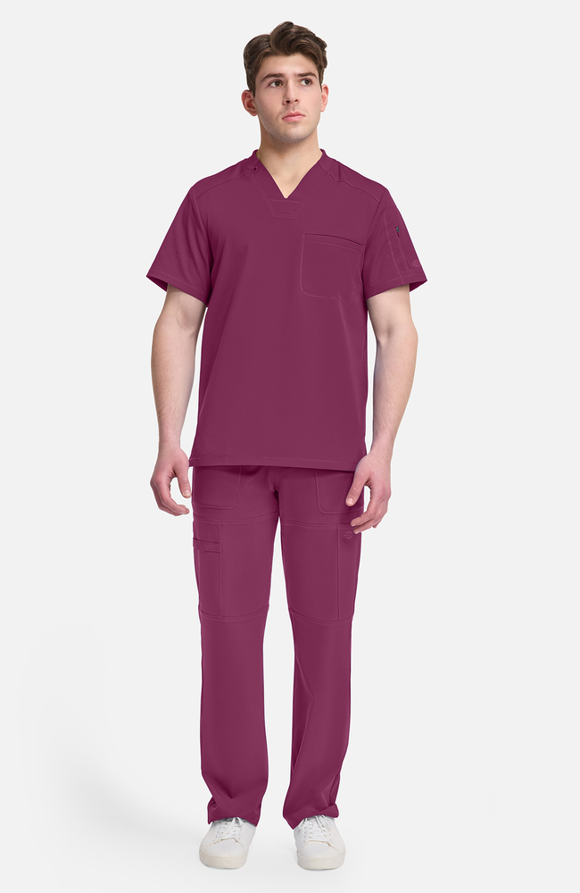 Dynamix by Dickies Men's V-Neck Solid Scrub Top | Dickies Medical