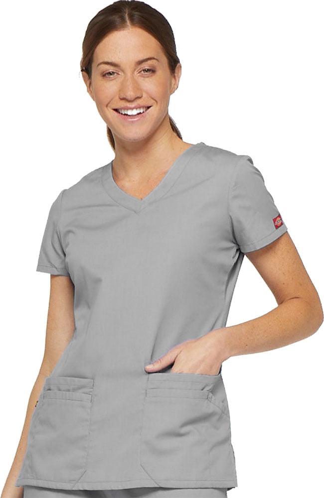 【楽天カード分割】 V-Neck Women's Dickies by Signature EDS Solid Top Scrub 医療・衛生